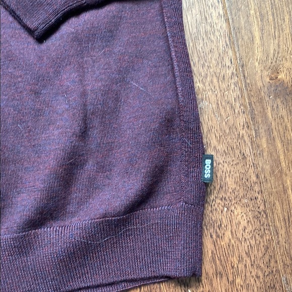 Boss Purple Crewneck Sweater with Long Sleeves - Picture 2 of 9